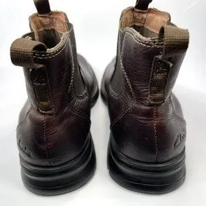 Clarks Men\'s 78842 Chelsea Brown Leather Slip-On Uranium Ankle Boots Size 13 Clarks | Shoes | Clarks Mens 78842 Brown Leather Slipon  main image 3